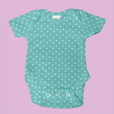 Gestrickte Baumwolle Polka Dots Mint - Ribes y Casals