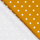 Gestrickte Baumwolle Polka Dots Ocker - Ribes y Casals