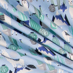 Gestricktes T-shirt Kaktus Blau - Ribes y Casals