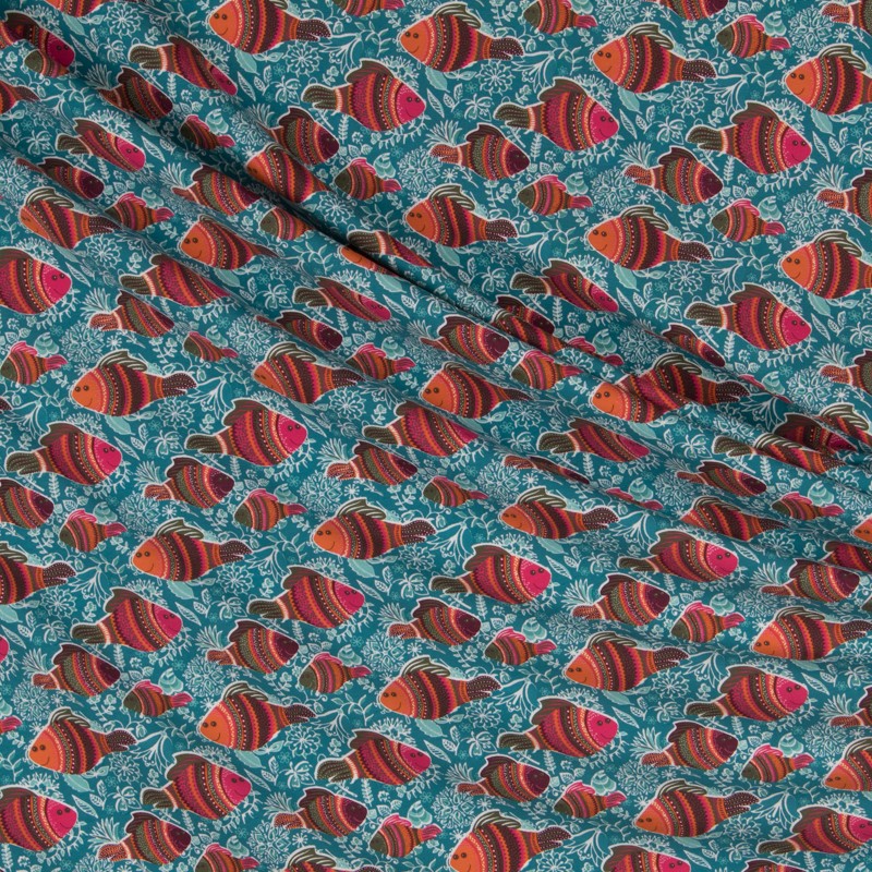 T-shirt Fisch Aquamarin - Ribes y Casals