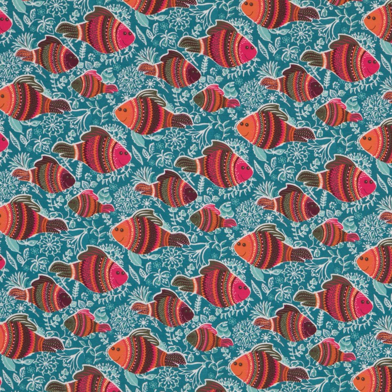 T-shirt Fisch Aquamarin - Ribes y Casals