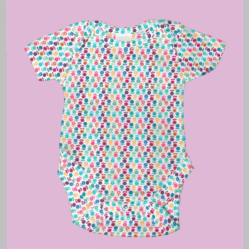 Mehrfarbiges Blumen T-Shirt - Ribes y Casals