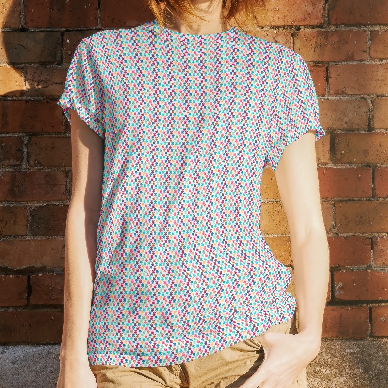 Mehrfarbiges Blumen T-Shirt - Ribes y Casals