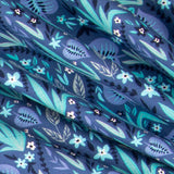 Strick-T-Shirt Dschungel Blau - Ribes y Casals