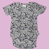 Strick-T-Shirt Dschungel Grau - Ribes y Casals