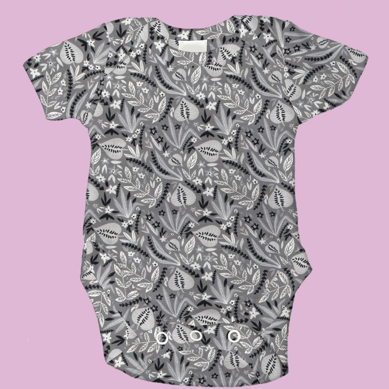 Strick-T-Shirt Dschungel Grau - Ribes y Casals
