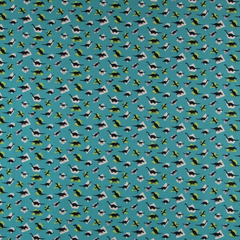 Gestricktes T-shirt Jurassic Aquamarin - Ribes y Casals