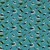 Gestricktes T-shirt Jurassic Aquamarin - Ribes y Casals