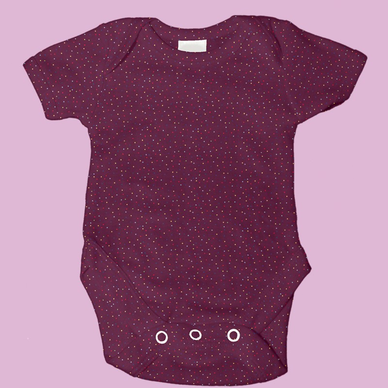 T-Shirt Bourdeaux mit Tupfen - Ribes y Casals