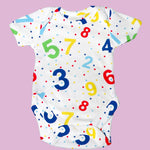 Strick-T-Shirt Zahlen Weiß - Ribes y Casals