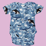 Gestricktes T-shirt Ozeanblau - Ribes y Casals