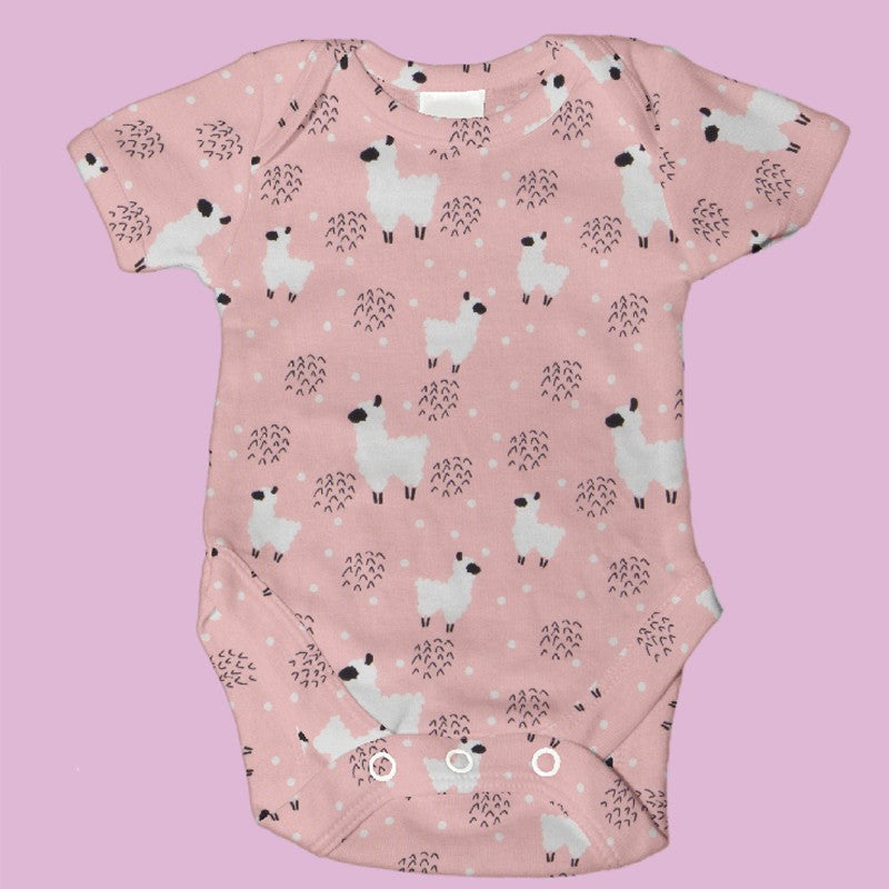 Gestricktes T-shirt Schaf Rosa - Ribes y Casals