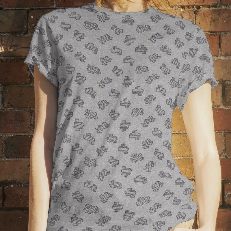 Strick-T-Shirt Texas Grau - Ribes y Casals