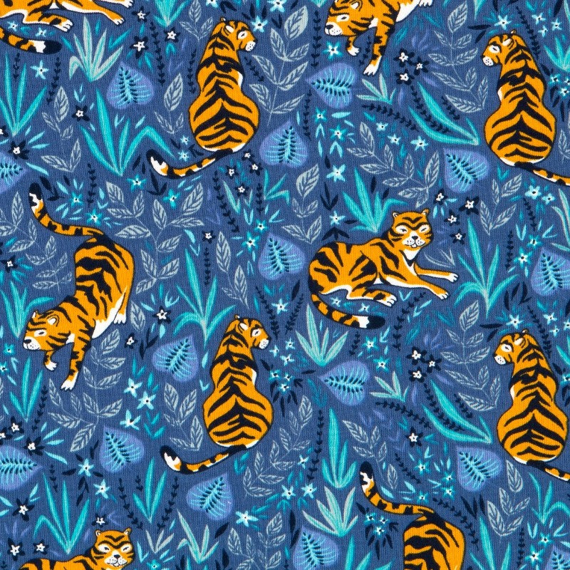 Tiger T-Shirt Blau - Ribes y Casals