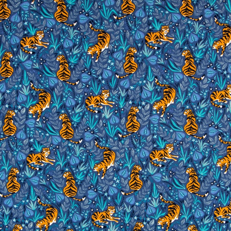 Tiger T-Shirt Blau - Ribes y Casals