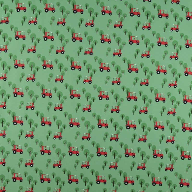 Gestricktes T-shirt Traktor Grün - Ribes y Casals