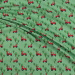 Gestricktes T-shirt Traktor Grün - Ribes y Casals