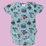 Strick-T-Shirt Vikings Blau - Ribes y Casals