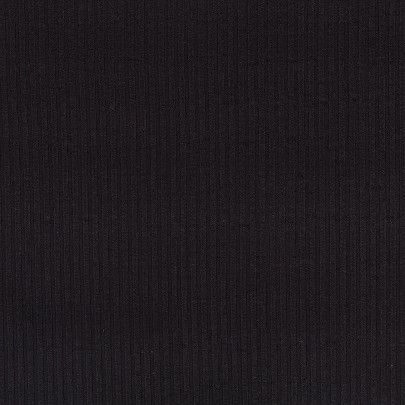 Schwarzer Rippenstrickpullover Schwarz - Ribes y Casals