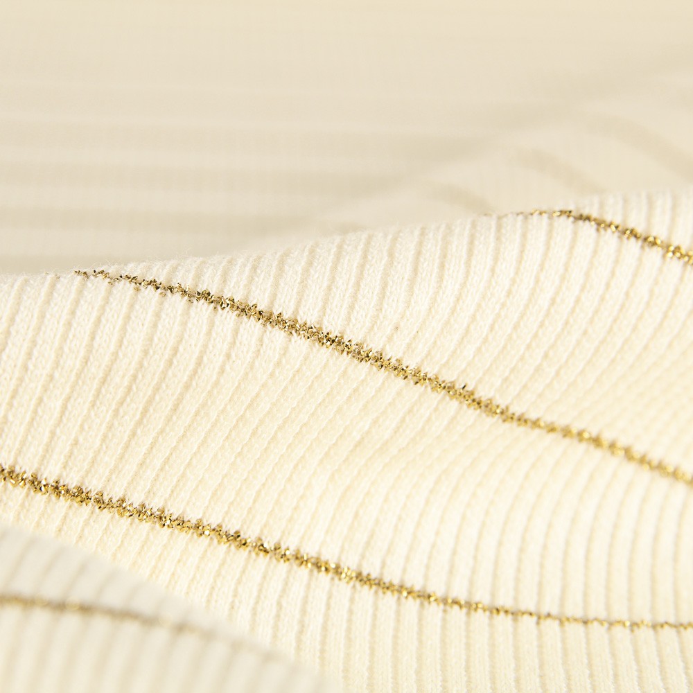 Gold Lurex Rippenstich - Ribes y Casals