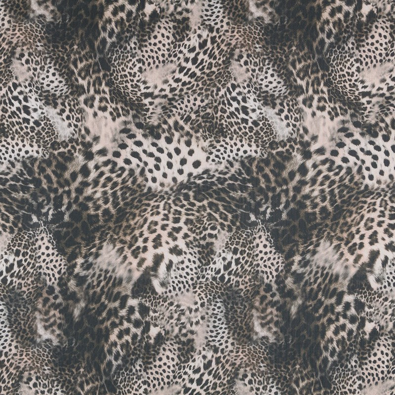 Polyester Leopard Rippenstrick - Ribes y Casals