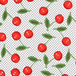Cherry Dot Weiß Polka Dot - Ribes y Casals