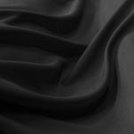 Schwarzer Seidenstrickstoff - Verschiedene Größen x Breite 150 cm - Ribes y Casals