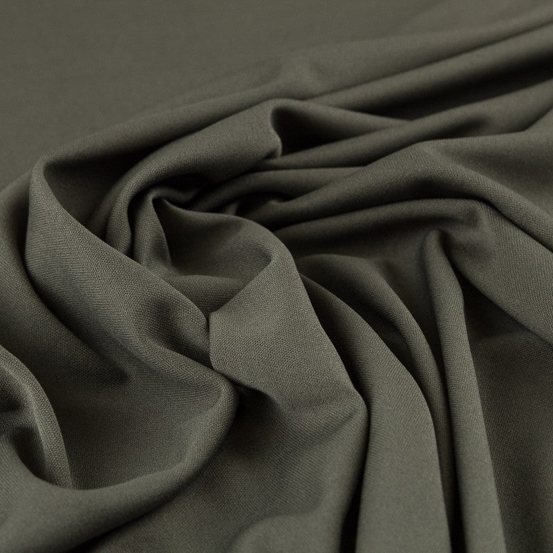 Dunkelgrüner Seidenstrickstoff - Verschiedene Größen x Breite 150 cm - Ribes y Casals