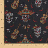 Schwarzer Catrina-Denim-Strick - Ribes y Casals