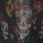 Schwarzer Catrina-Denim-Strick - Ribes y Casals