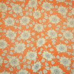 Fein gestricktes Lycra Blume Hintergrund Orange - Ribes y Casals