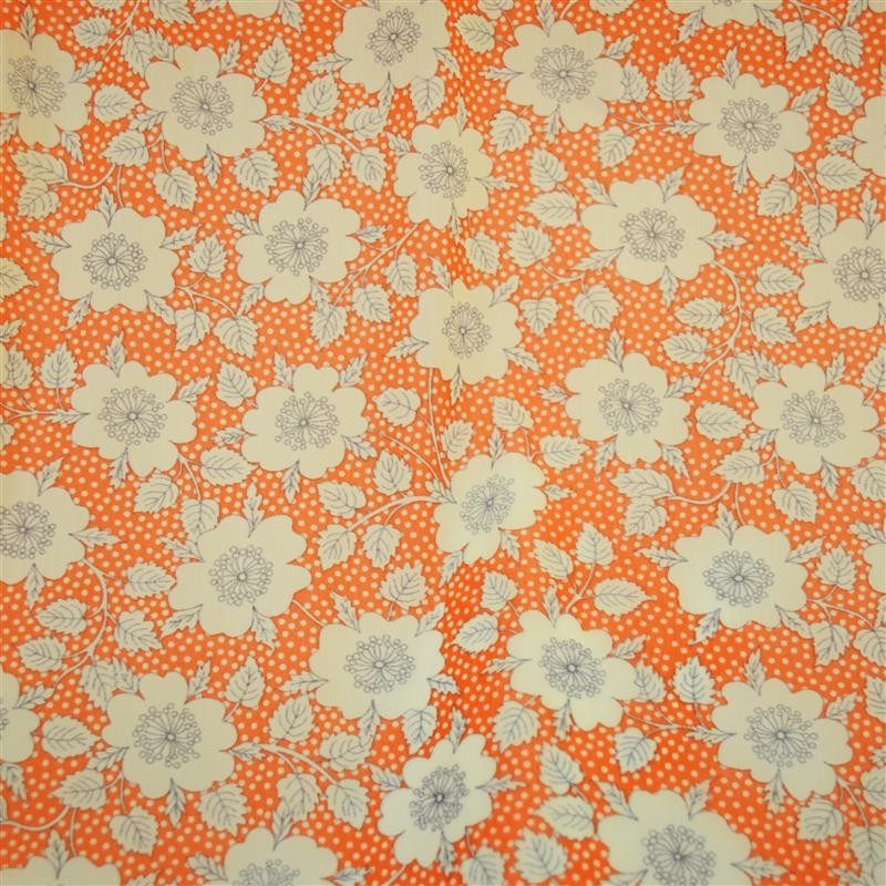 Fein gestricktes Lycra Blume Hintergrund Orange - Ribes y Casals
