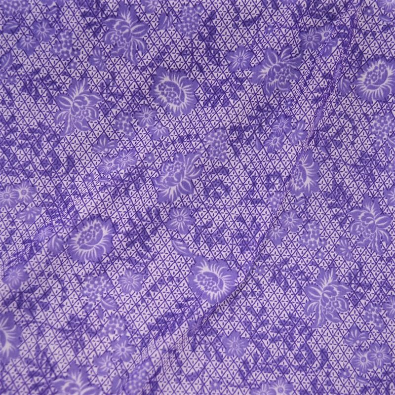 Fein gestricktes Lycra Blume und Rhombus Lila - Ribes y Casals