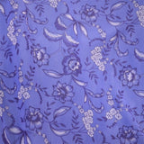 Fein gestricktes Lycra Blaue Blumen - Ribes y Casals
