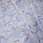 Fein gestrickt Lycra stricken blau Zweige - Ribes y Casals