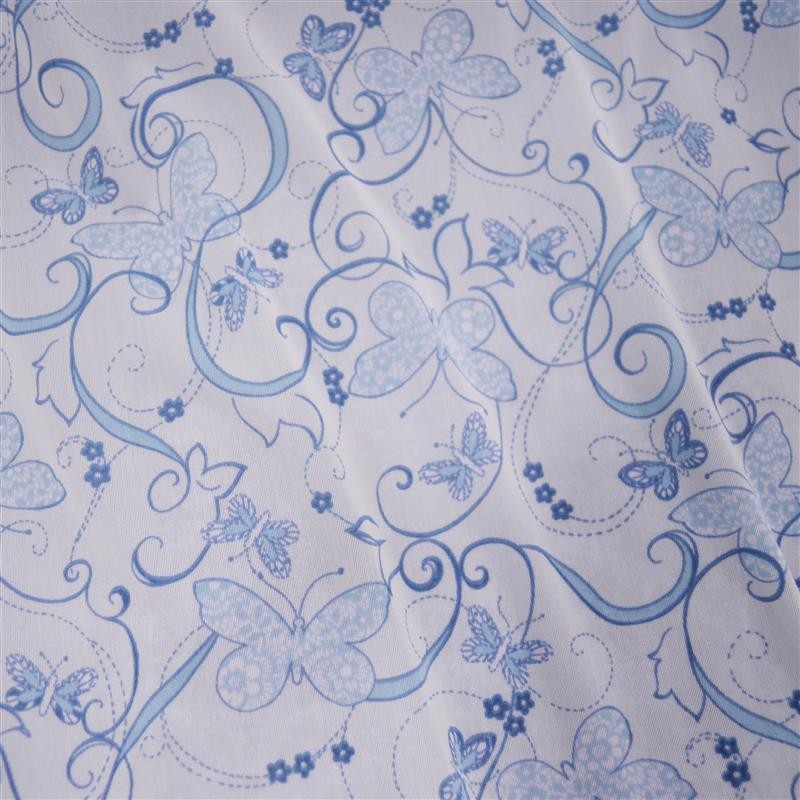 Fein gestrickt Lycra stricken blau Zweige - Ribes y Casals