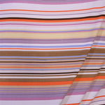 Fein gestricktes Lycra Mauve Streifen - Ribes y Casals