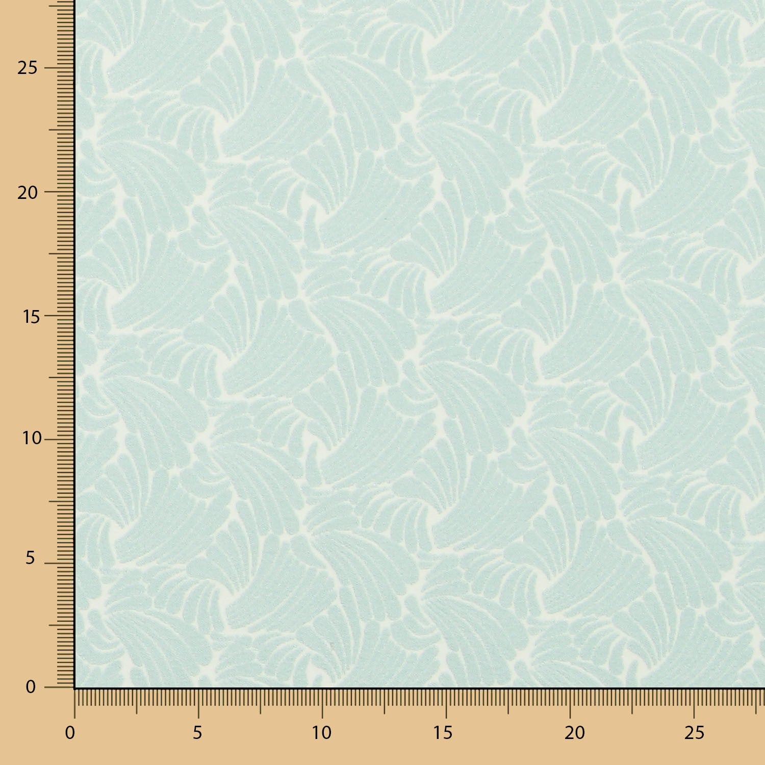 Aquamarinfarbener Jacquardstich - Ribes y Casals
