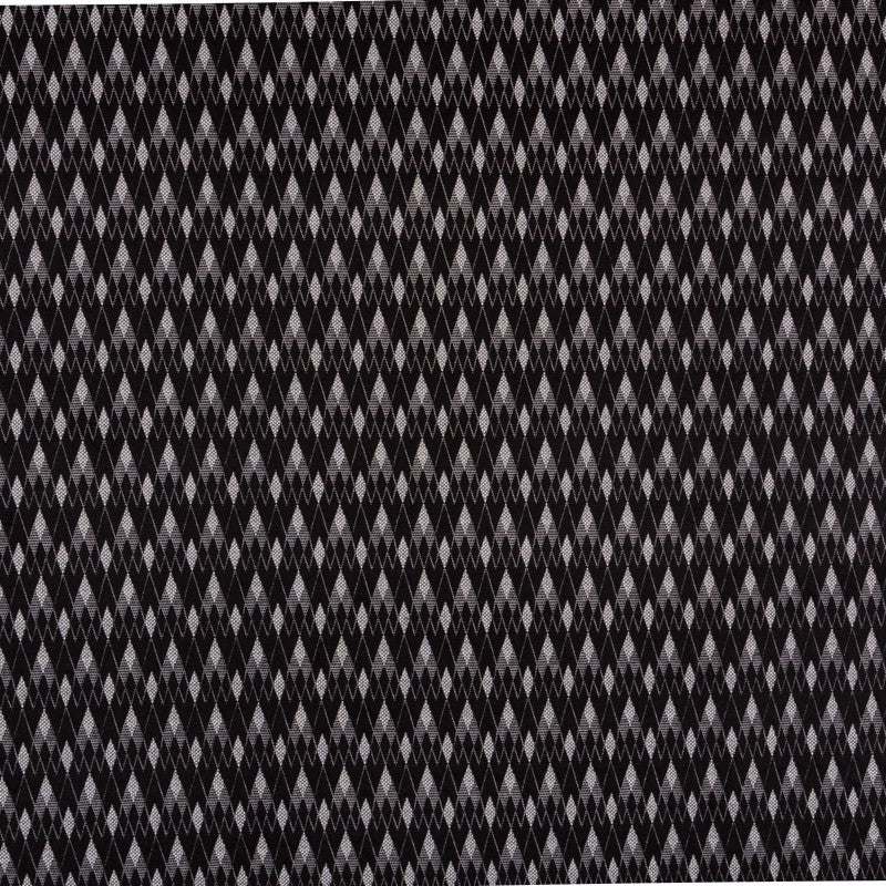 Jacquardgestrickter Rhombus Schwarz - Ribes y Casals