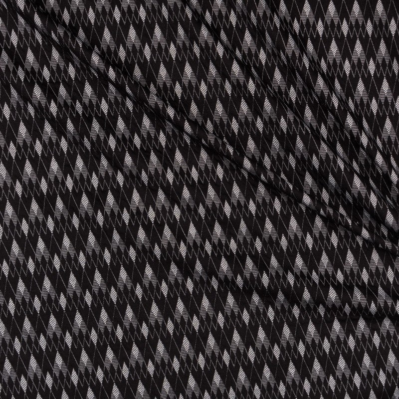 Jacquardgestrickter Rhombus Schwarz - Ribes y Casals