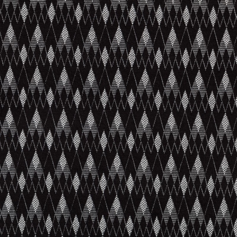 Jacquardgestrickter Rhombus Schwarz - Ribes y Casals