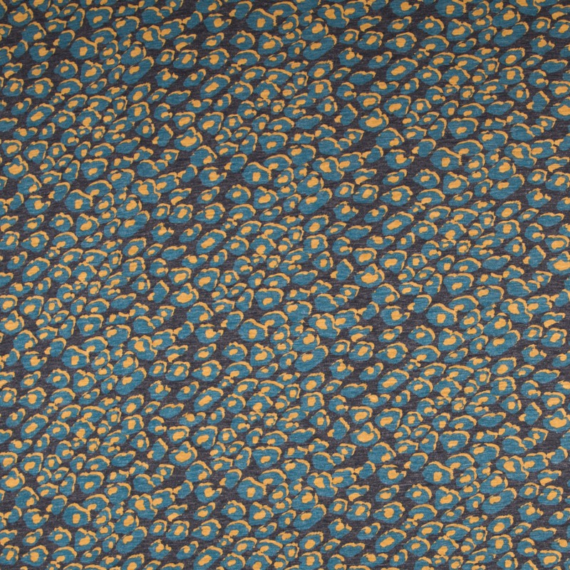 Gestrickter Pullover Leopard Aquamarin - Ribes y Casals