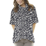 Grauer Leoparden-Strickpullover - Ribes y Casals