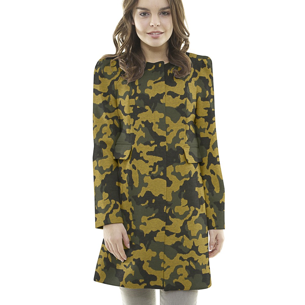 Ockerfarbener Militärstrickpullover - Ribes y Casals