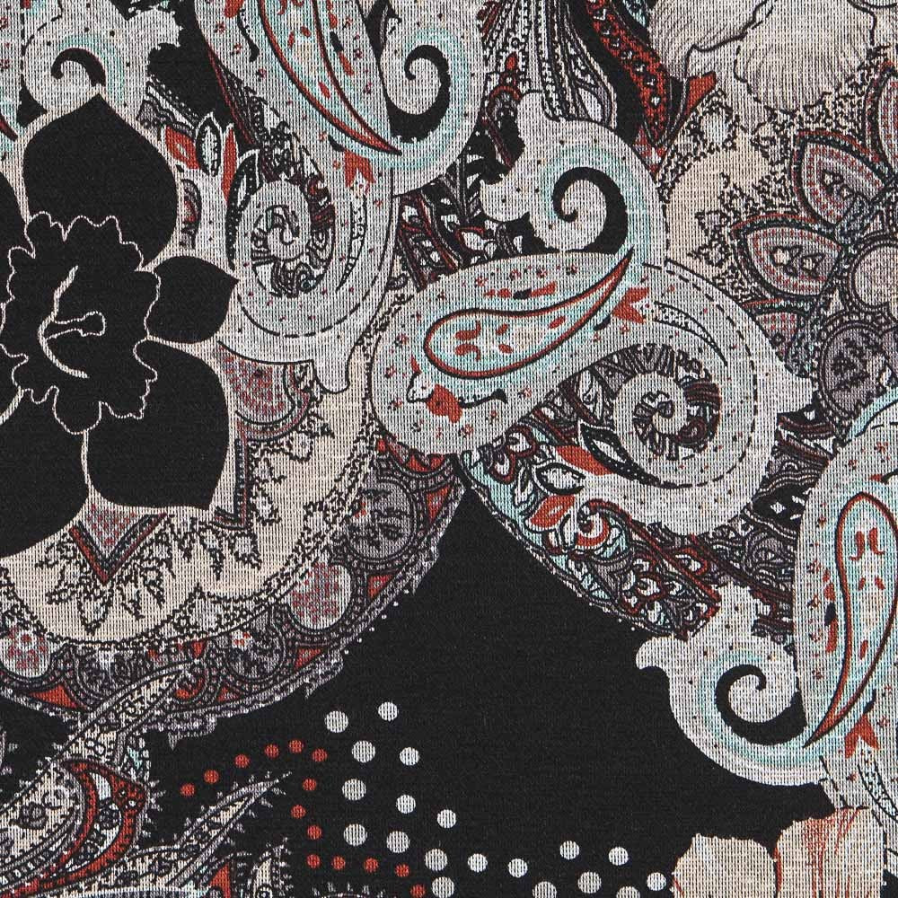 Türkisfarbener Paisley-Pullover Türkis - Ribes y Casals