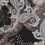 Türkisfarbener Paisley-Pullover Türkis - Ribes y Casals