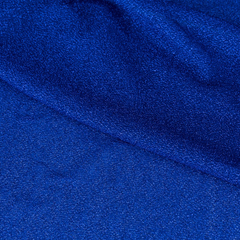 Gestrickter Lamé Metallic Blau - Ribes y Casals