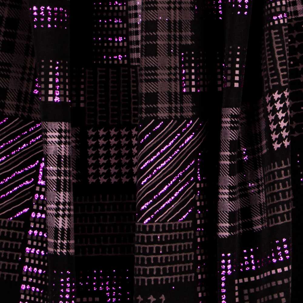 Fuchsia Glitzer-Lycra-Strick - Ribes y Casals