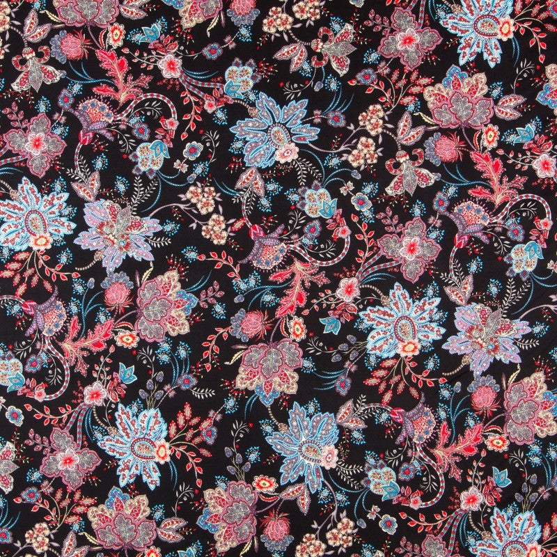 Polyester-Strickblumen Schwarz - Ribes y Casals