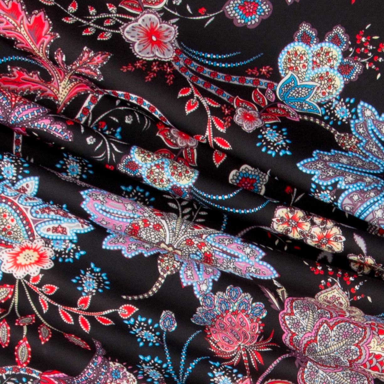 Polyester-Strickblumen Schwarz - Ribes y Casals